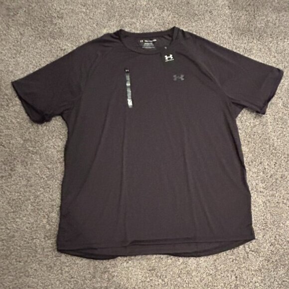 Under Armour Men's Tech Tee 2.0 Short Sleeve Tee Novelty Loose Dark Gray 2XL - Picture 1 of 3